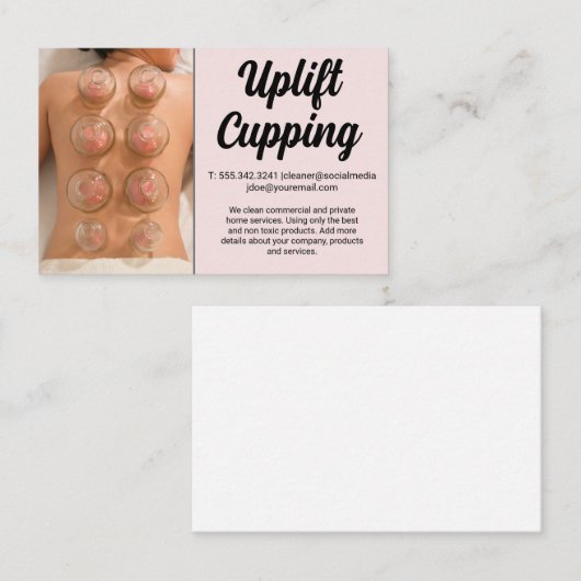 Cupping Therapy | Holistic Care Visitekaartje (Voorkant / Achterkant)