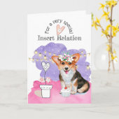 Cuppy FOR HER pink purple string lights verse Kaart (Gele Bloem)