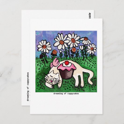 Cuppycake Dreams Briefkaart (Voorkant / Achterkant)