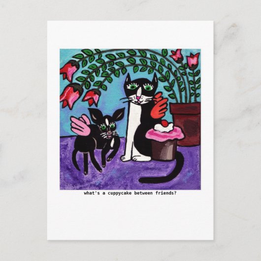 Cuppycake Friends Briefkaart (Voorkant)