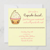 CuppyCakes-uitnodiging Kaart (Achterkant)