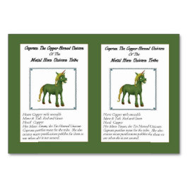 Cuprum De koperhoornachtige Unicorn Trading Kaart