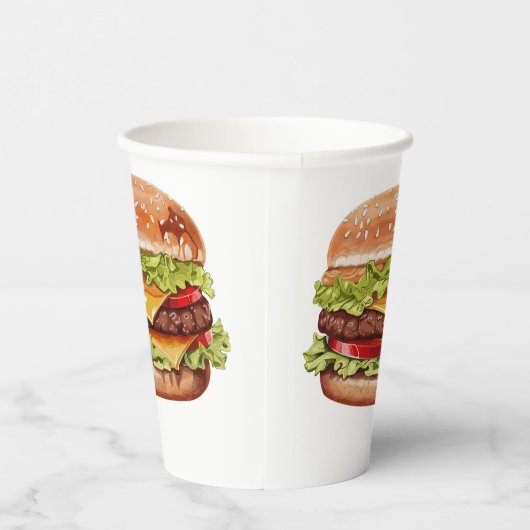 Cups burger papieren bekers (Rechts)
