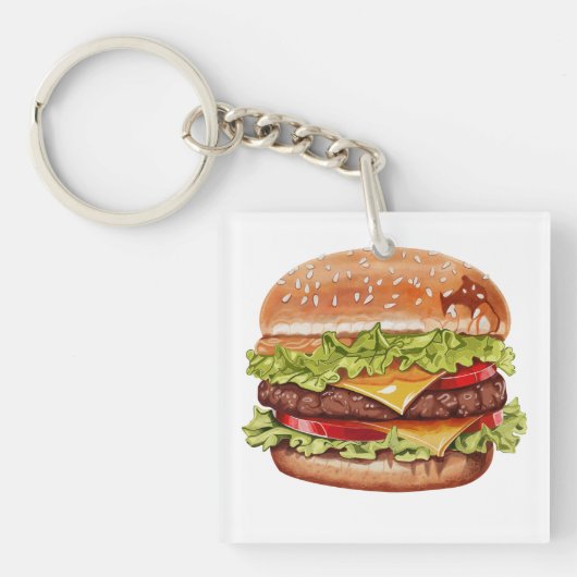 Cups burger sleutelhanger (voorkant)
