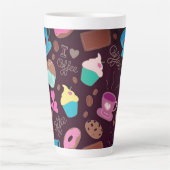 Cups en cupcakes, koffie latte mok (Voorkant)