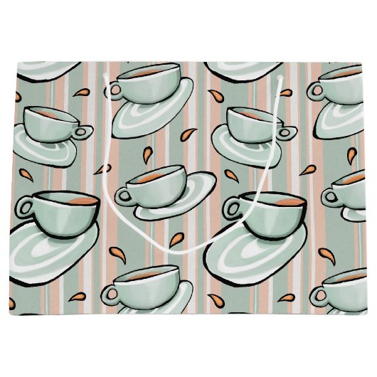 Cups Medley green Gift Bag Large Cadeautasje (Voorkant)