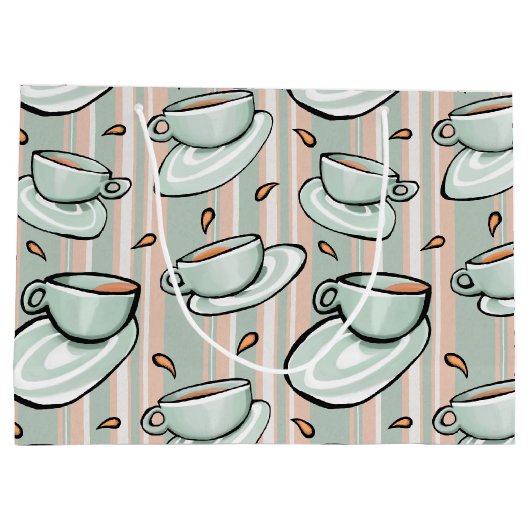 Cups Medley green Gift Bag Large Cadeautasje (Achterkant)