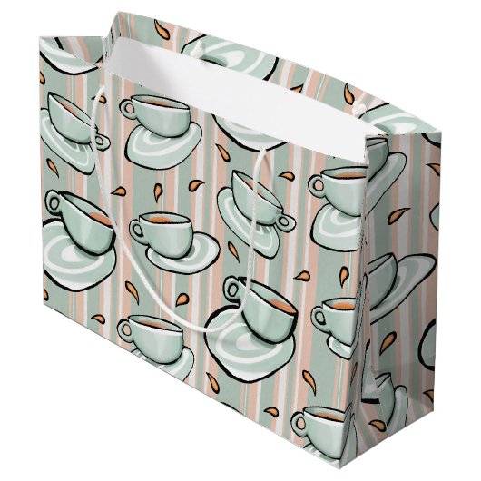Cups Medley green Gift Bag Large Cadeautasje (Achterkant Gekanteld)