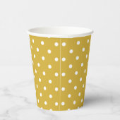 Cups met goudpolka-puntpatroonpapier papieren bekers (Rechts)