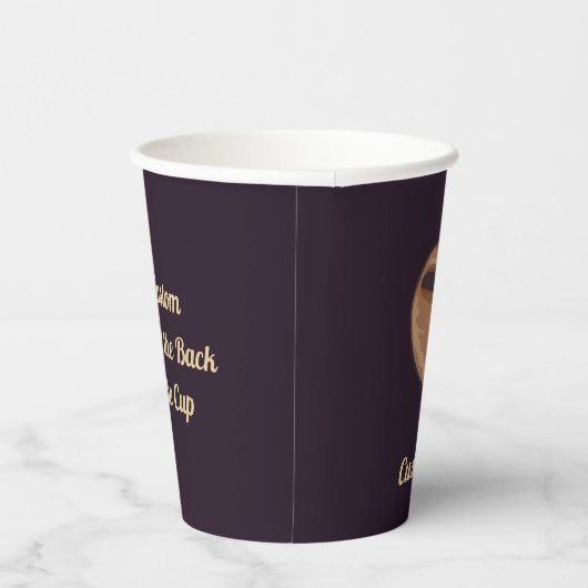 Cups op papier van koffie papieren bekers (Rechts)