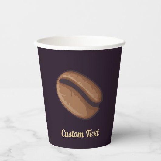 Cups op papier van koffie papieren bekers (Voorkant)