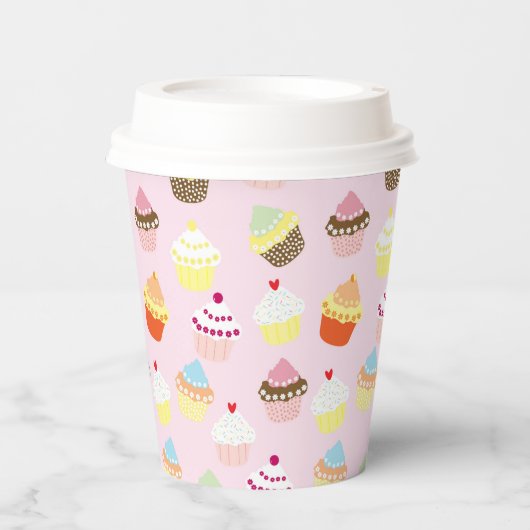 Cups op taart papieren bekers (Voorkant)