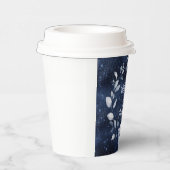 Cups Papier met deksel Sterrennacht Blauw Papieren Bekers (Rechts)