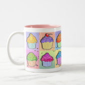 Cups - Pop Art Cupcakes Cup Tweekleurige Koffiemok (Links)