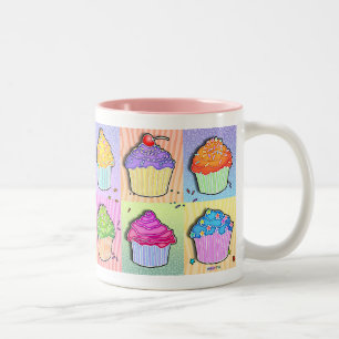 Cups - Pop Art Cupcakes Cup Tweekleurige Koffiemok