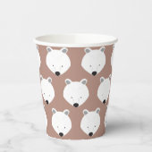 Cups van Beer Face Pattern Papieren Bekers (Links)
