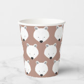 Cups van Beer Face Pattern Papieren Bekers (Voorkant)