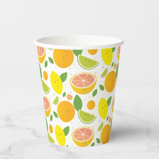 Cups van citrusvruchten papieren bekers (Voorkant)