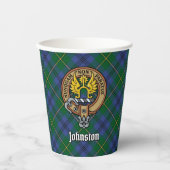 Cups van Clan Johnston Crest Paper Papieren Bekers (Voorkant)