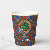 Cups van Clan MacBeth Crest Paper Papieren Bekers (Voorkant)