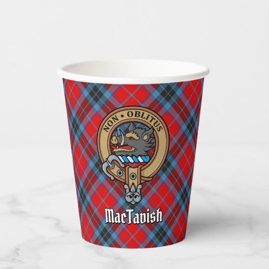 Cups van Clan MacTavish Crest Paper Papieren Bekers (Voorkant)