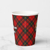 Cups van Clan Wallace Crest Paper Cups Papieren Bekers (Rechts)