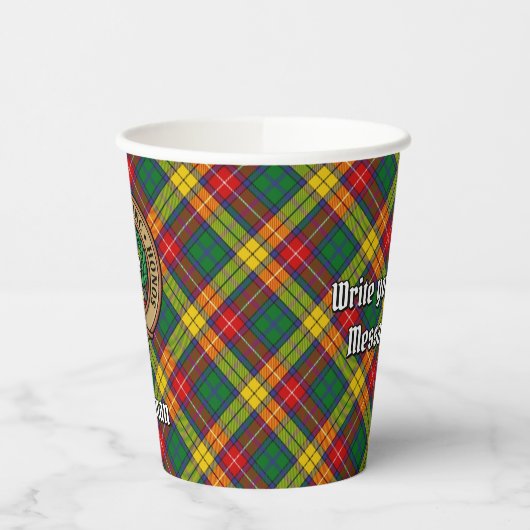 Cups van CX Crest Paper van Clan Buchanan Papieren Bekers (Links)