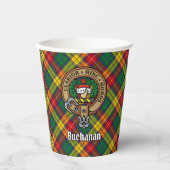 Cups van CX Crest Paper van Clan Buchanan Papieren Bekers (Voorkant)