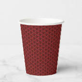 Cups van rood en zwart Show Papieren Bekers (Achterkant)