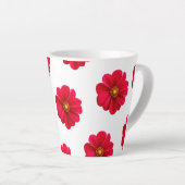 Cups voor bloemen ontwerp latte mok (Rechterhoek)