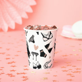 Cups voor echt bachelorette, lingerie Patroonpapie Papieren Bekers