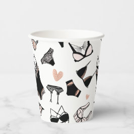 Cups voor echt bachelorette, lingerie Patroonpapie Papieren Bekers