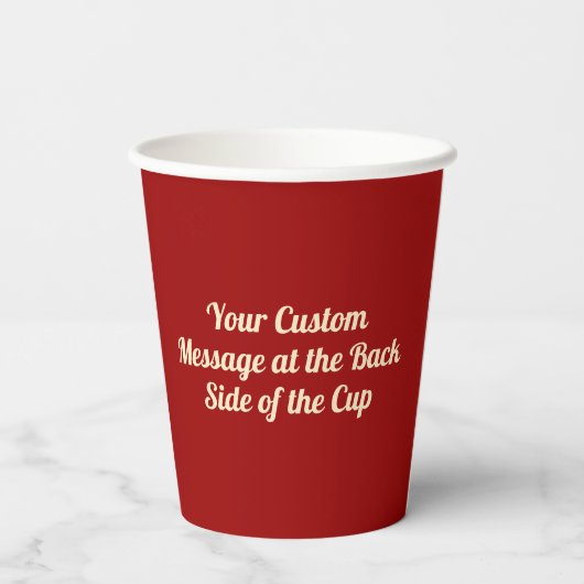 Cups voor koffiebeker papieren bekers (Achterkant)