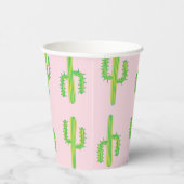 Cups voor roze, groene cactus papieren bekers (Rechts)