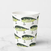 Cups voor Vissend papier Papieren Bekers (Achterkant)