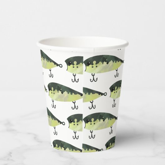 Cups voor Vissend papier Papieren Bekers (Rechts)