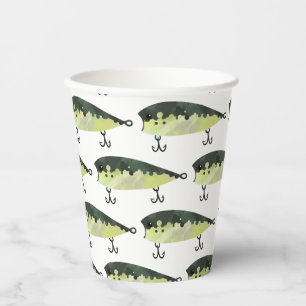 Cups voor Vissend papier Papieren Bekers