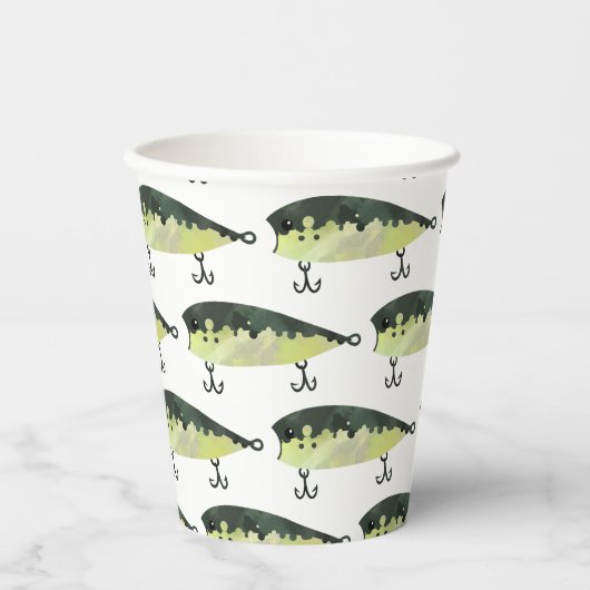 Cups voor Vissend papier Papieren Bekers (Voorkant)