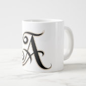 Cups witte letters A Grote Koffiekop (Voorkant rechts)