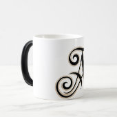 Cups witte letters A Magische Mok (Voorkant links)