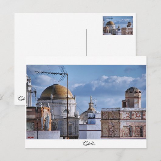 Cupulas de Cádiz Briefkaart (Voorkant / Achterkant)