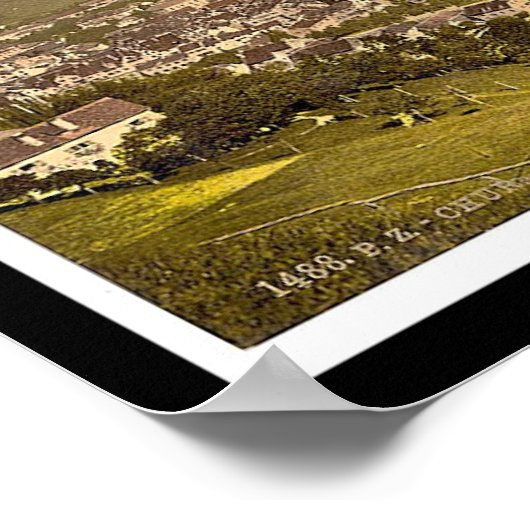 Cur, Grisons, Zwitserland Poster (Hoek)