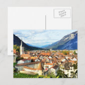 Cur, Zwitserland Briefkaart (Voorkant / Achterkant)