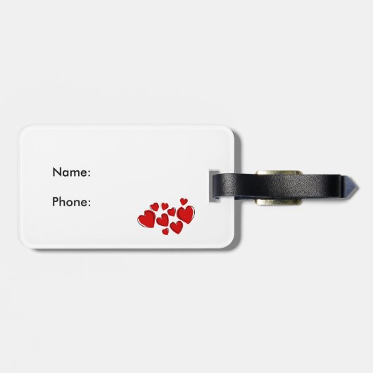 Curaao-vlag Bagagelabel (Achterkant horizontaal)