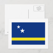 Curaao-vlag Briefkaart (Voorkant / Achterkant)