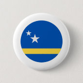 Curaao-vlag Ronde Button 5,7 Cm (Voorkant)