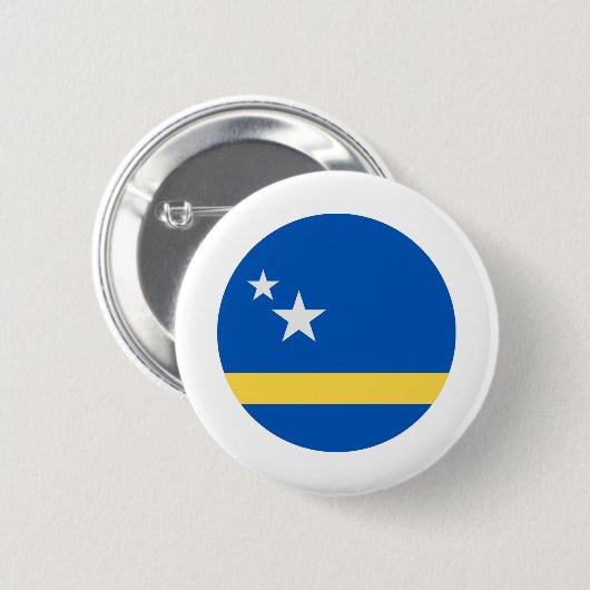 Curaao-vlag Ronde Button 5,7 Cm (Voorkant /achterkant)