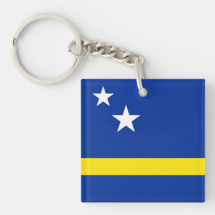 Curaao-vlag Sleutelhanger