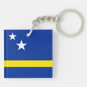 Curaao-vlag Sleutelhanger (Achterkant)