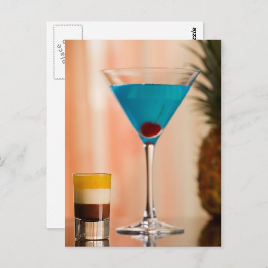 Curaçacocktail Briefkaart (Voorkant / Achterkant)